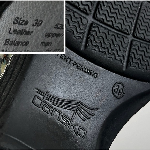 Dansko Women's Size US 8.5 - 9 EU 39 LT Pro Blue Waves Clogs Professional Shoes - Picture 16 of 16